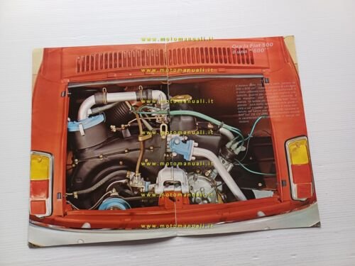 Fiat 500 600cc depliant originale italiano