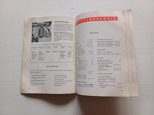 FIAT 500 Berlina Trasformabile Sport 1959 manuale uso libretto originale …