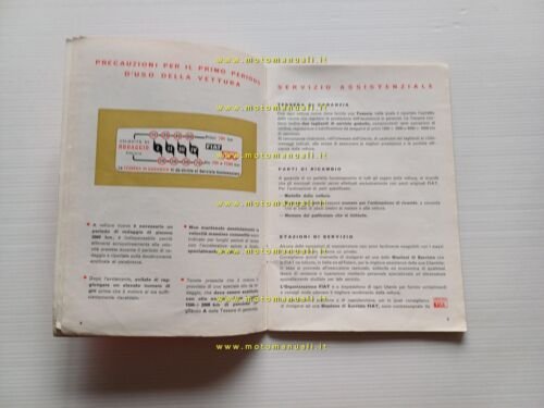 FIAT 500 D 1963 Manuale Uso Manutenzione Libretto Istruzioni originale