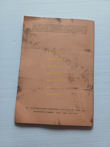 FIAT 500 D 1964 Manuale Uso Manutenzione Libretto Istruzioni originale …