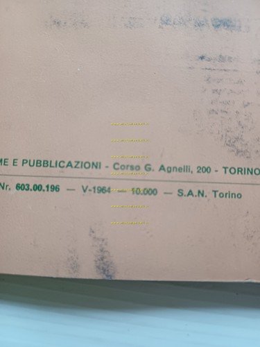 FIAT 500 D 1964 Manuale Uso Manutenzione Libretto Istruzioni originale …