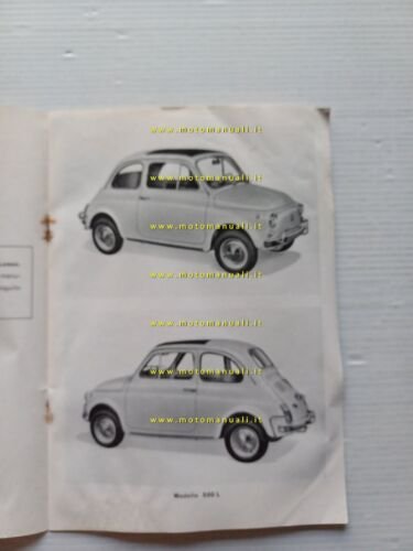 Fiat 500 L 1968 VARIANTI manuale uso manutenzione originale