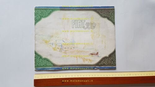 Fiat 509 1927 depliant originale italiano