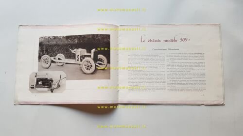 Fiat 509 1927 depliant originale italiano