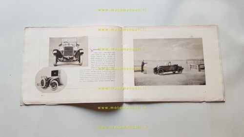 Fiat 509 1927 depliant originale italiano