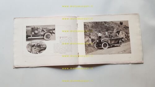 Fiat 509 1927 depliant originale italiano