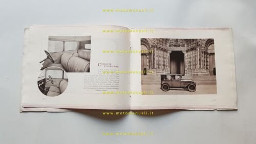 Fiat 509 1927 depliant originale italiano