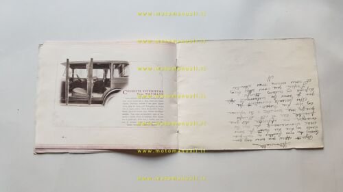 Fiat 509 1927 depliant originale italiano