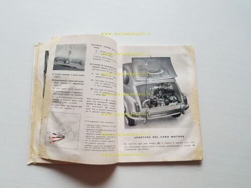 FIAT 600 1959 Manuale Uso Manutenzione Libretto Istruzioni originale