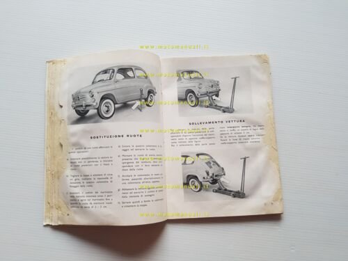 FIAT 600 1959 Manuale Uso Manutenzione Libretto Istruzioni originale