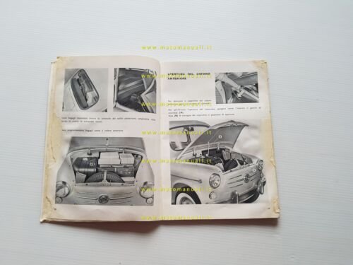 FIAT 600 1959 Manuale Uso Manutenzione Libretto Istruzioni originale