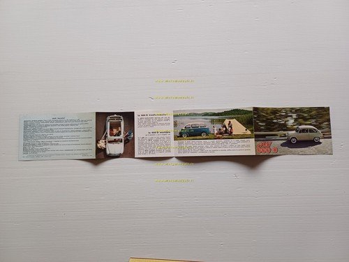 Fiat 600 D depliant originale italiano anni 60