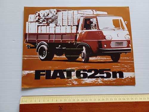 Fiat 625 n autocarro depliant italiano originale