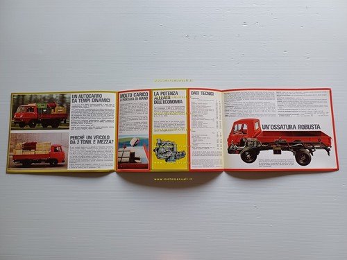 Fiat 625 n autocarro depliant italiano originale
