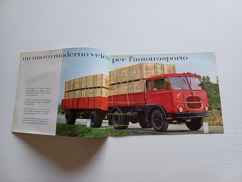 Fiat 643 n autocarro depliant italiano originale