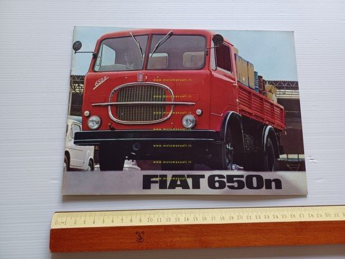 Fiat 650 n autocarro depliant italiano originale