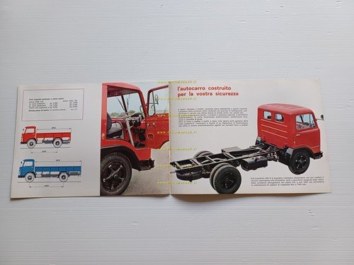 Fiat 650 n autocarro depliant italiano originale