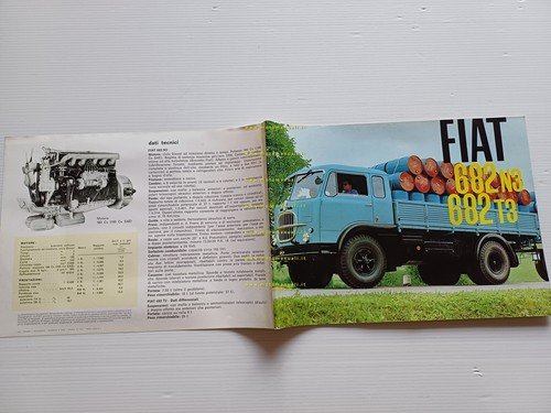 Fiat 682 N3 - 682 T3 autocarro depliant italiano originale