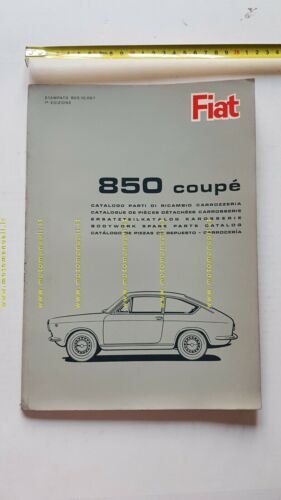 Fiat 850 Coup 1965 catalogo ricambi carrozzeria originale bodywork catalogue