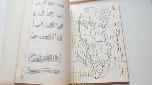 Fiat 850 Coup 1965 catalogo ricambi carrozzeria originale bodywork catalogue