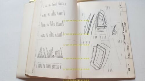 Fiat 850 Coup 1965 catalogo ricambi carrozzeria originale bodywork catalogue