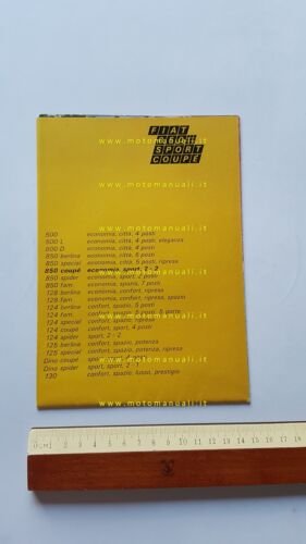 Fiat 850 Coupè depliant poster originale italiano