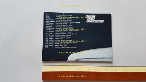 Fiat 850 Special depliant poster originale italiano