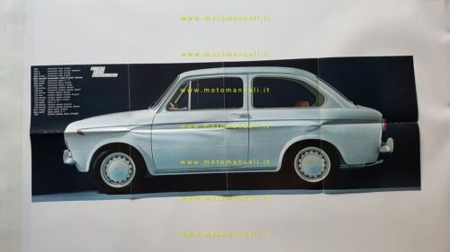 Fiat 850 Special depliant poster originale italiano