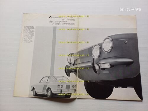 FIAT 850 Sport Coup depliant italiano originale