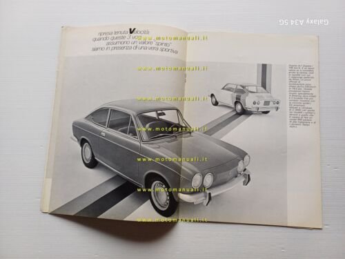 FIAT 850 Sport Coup depliant italiano originale