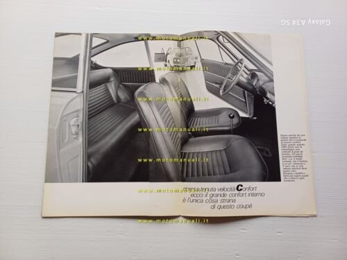 FIAT 850 Sport Coup depliant italiano originale