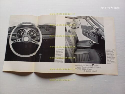FIAT 850 Sport Coup depliant italiano originale