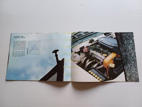 Fiat Abarth 124 Rally 1972 depliant italiano originale
