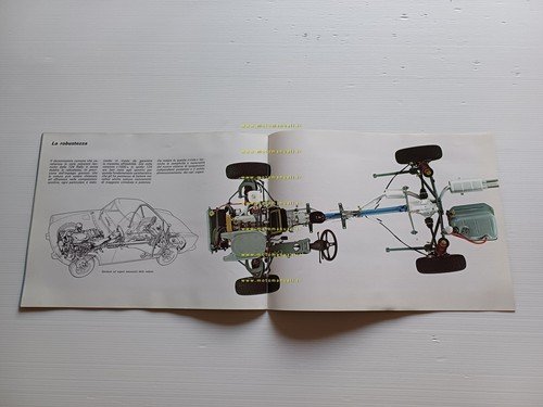 Fiat Abarth 124 Rally 1972 depliant italiano originale