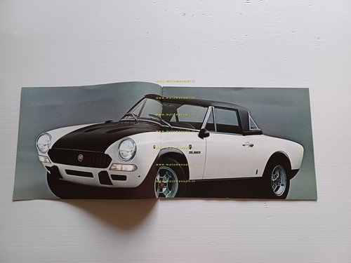 Fiat Abarth 124 Rally 1972 depliant italiano originale