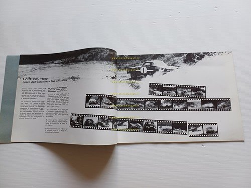Fiat Abarth 124 Rally 1972 depliant italiano originale
