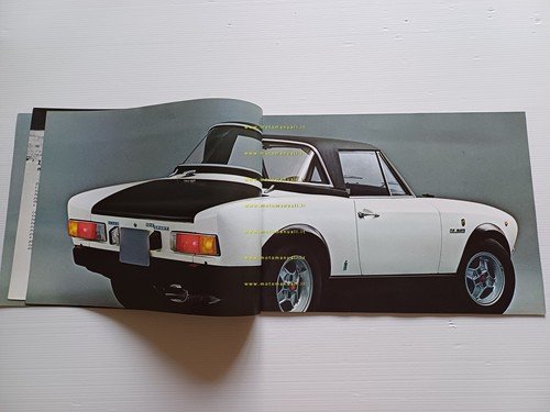 Fiat Abarth 124 Rally 1972 depliant italiano originale