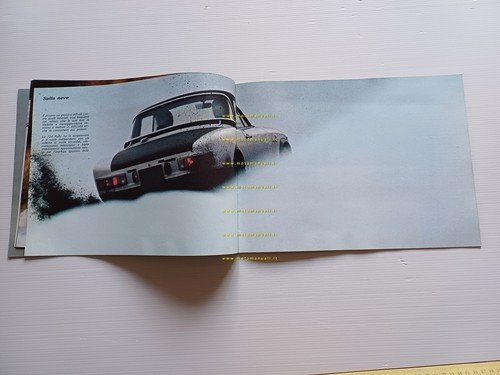 Fiat Abarth 124 Rally 1972 depliant italiano originale