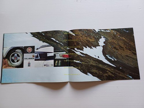 Fiat Abarth 124 Rally 1972 depliant italiano originale