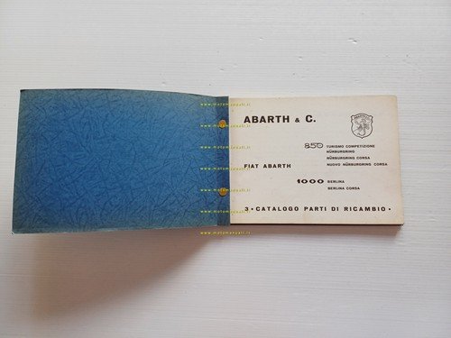 Fiat Abarth 850 TC Nurburgring - 1000 Berlina Corsa catalogo …