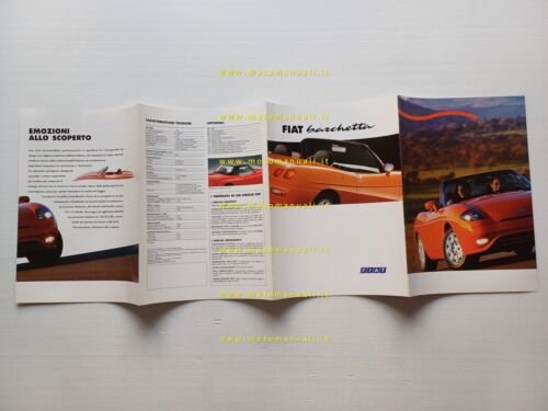 Fiat Barchetta spider 1995 depliant italiano originale
