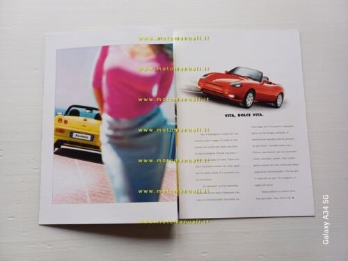 Fiat Barchetta spider 2001 depliant italiano originale