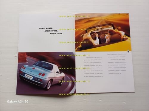 Fiat Barchetta spider 2001 depliant italiano originale