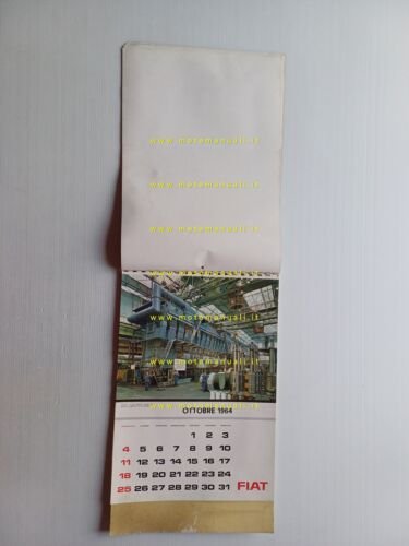 FIAT calendario 1964 italiano originale completo