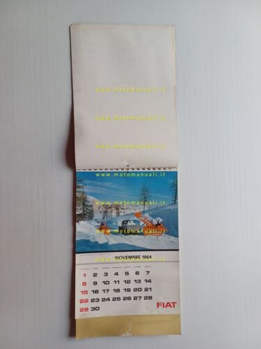 FIAT calendario 1964 italiano originale completo