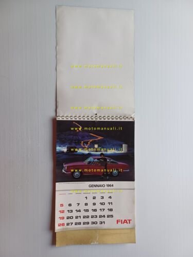 FIAT calendario 1964 italiano originale completo