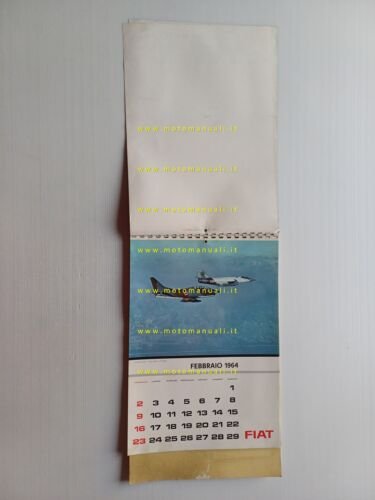 FIAT calendario 1964 italiano originale completo