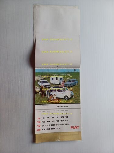 FIAT calendario 1964 italiano originale completo