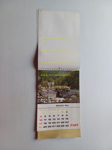 FIAT calendario 1964 italiano originale completo