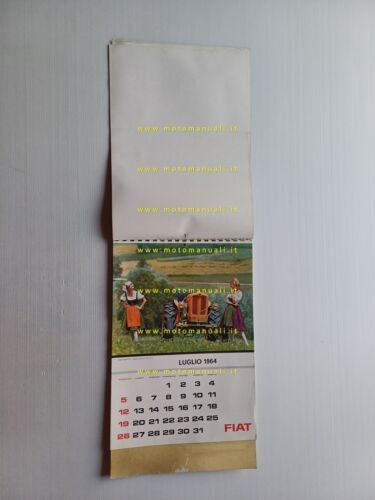 FIAT calendario 1964 italiano originale completo